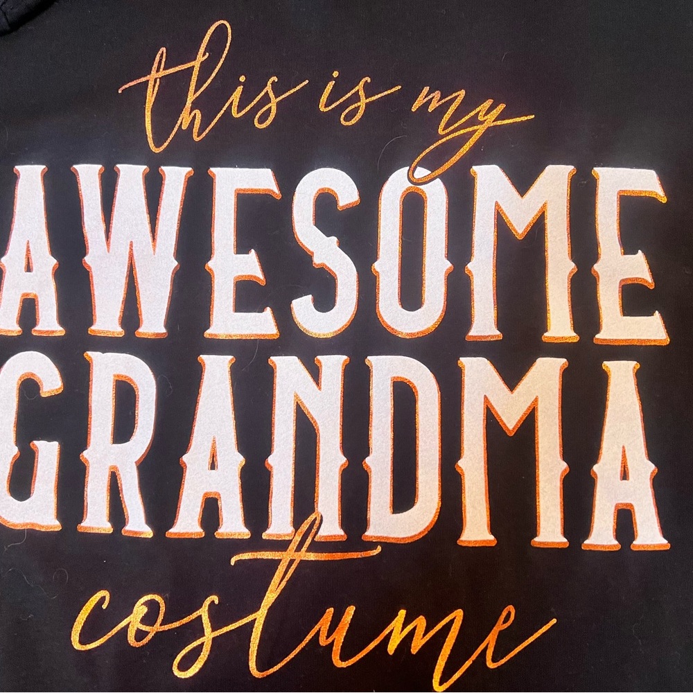 Grandma Costume Gift - This Is My Awesome Grandma Costume T-Shirt Size 2x 20-22w